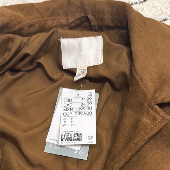 Women’s faux suede Jacket size S - Picture 3 of 4